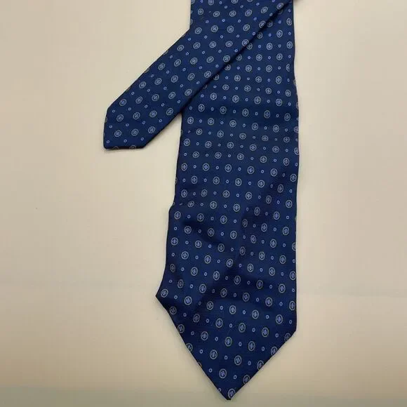 Vintage Marshall Field & Co.‎ All Silk Men's Tie Gray Geometric - Picture 2 of 3